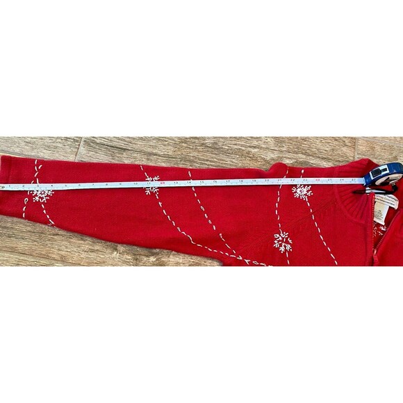 Vintage Tiara International Christmas Collection Snowman Cardigan Sweater Size M - Picture 13 of 14